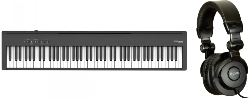 Roland Fp-30x Bk Noir  + X-hp1 - Pack Clavier - Main picture