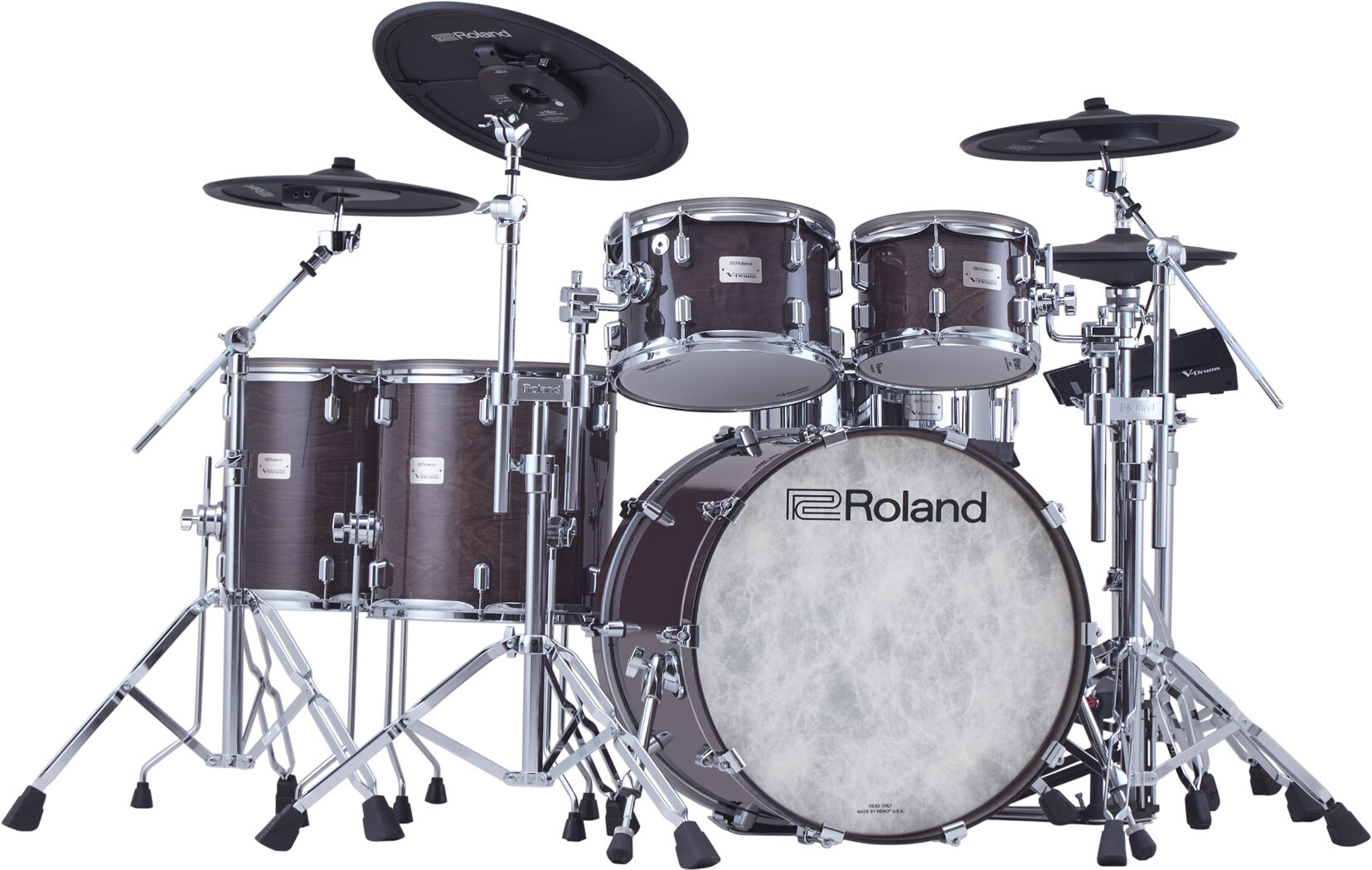 Roland Vad716 V-drums Kit - Gloss Ebony - Kit Batterie Électronique - Main picture