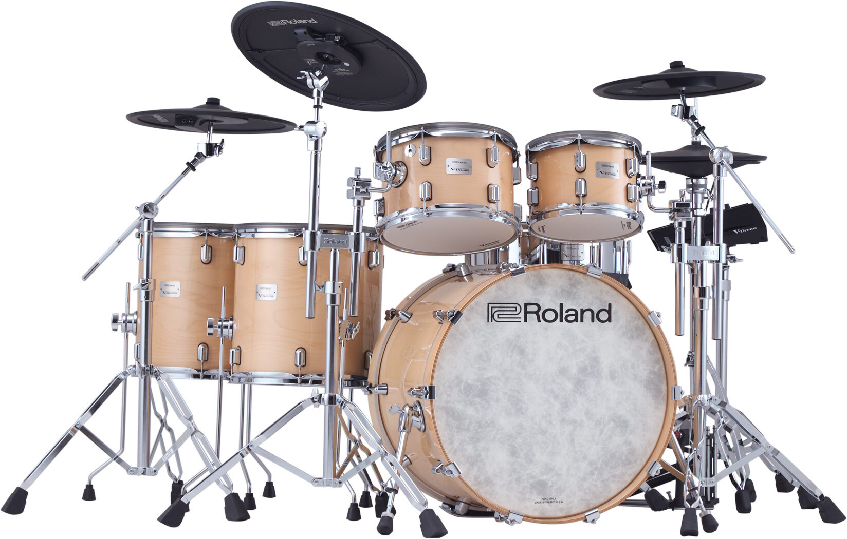 Roland Vad716 V-drums Kit - Gloss Natural - Kit Batterie Électronique - Main picture