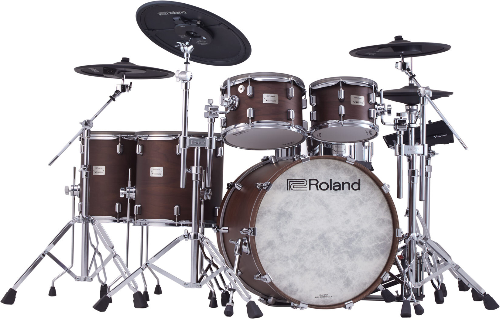 Roland Vad716 V-drums Kit - Satin Walnut - Kit Batterie Électronique - Main picture