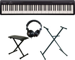 Piano numérique portable Roland FP-10 BK + Casque + Stand + Banquette