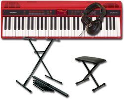 Pack clavier Roland GO:Keys 61 K + STAND + BANQUETTE + CASQUE Pro 580