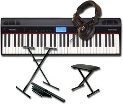 Pack clavier Roland GO:Piano 61P + STAND X + BANQUETTE X + CASQUE Pro 580