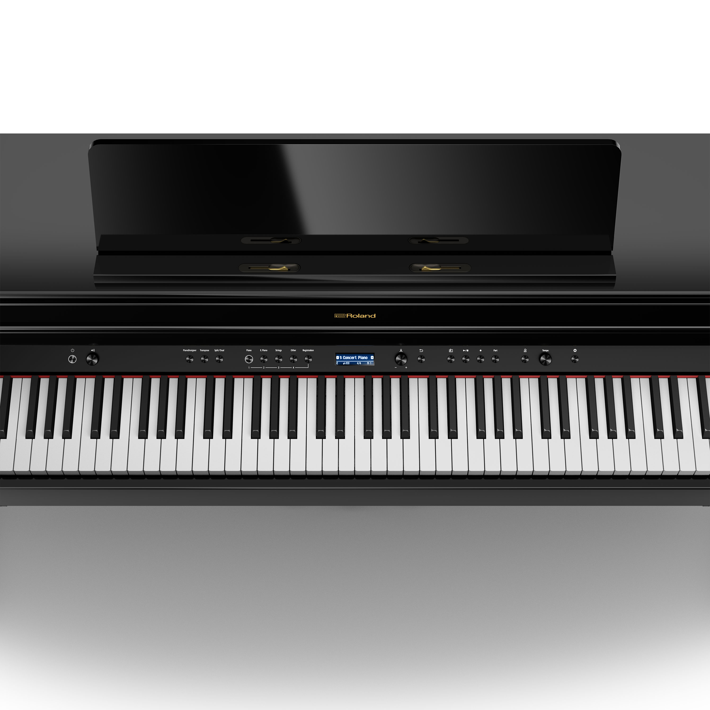 Roland Hp704 Pe - Noir Laqu? - Piano NumÉrique Meuble - Variation 2