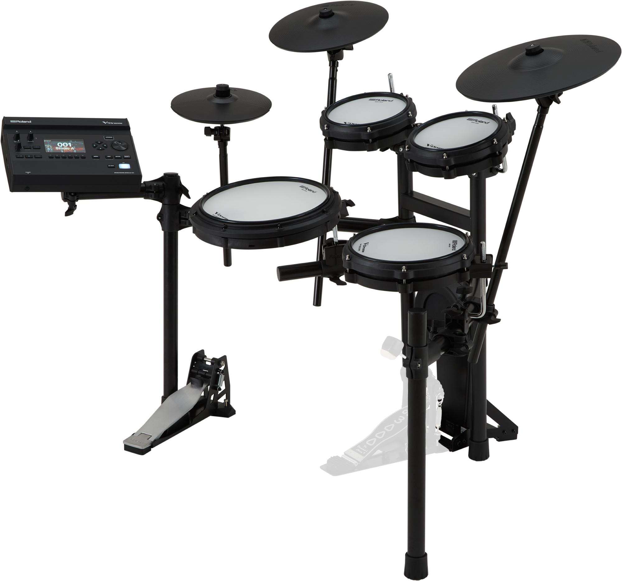 Roland Td-313 V-drums Bundle Complet - X-hp1 + Dt90 + Vic5a + Hp30 - Pack Batterie - Variation 1