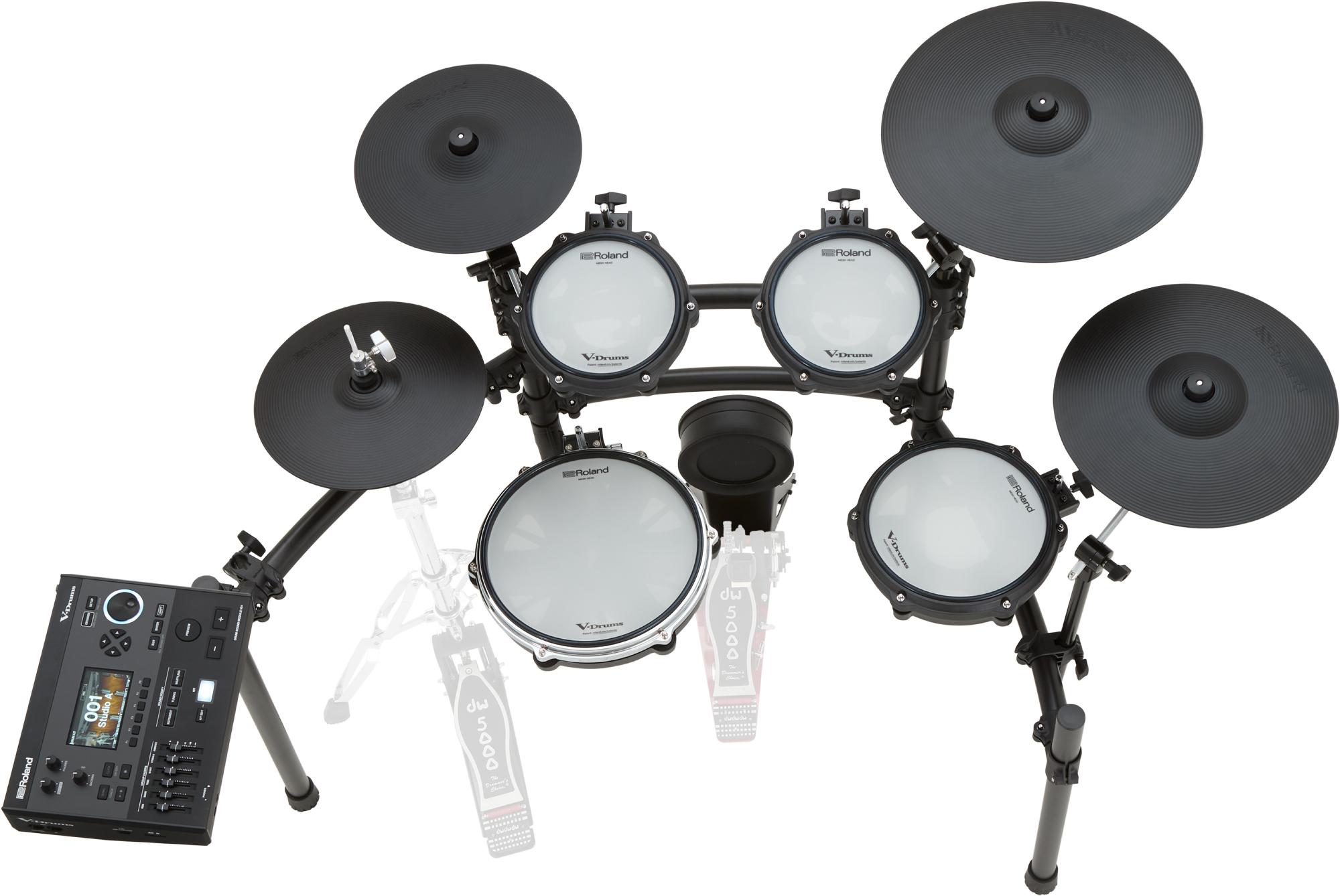 Roland Td-513 V-drums Bundle Complet - X-hp1 + Vic5a + Hp600d + Hh205 + Ht130 - Pack Batterie - Variation 3