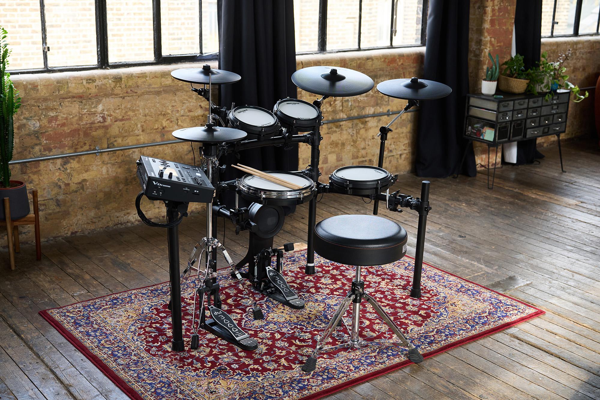 Roland Td-513 V-drums Bundle Complet - X-hp1 + Vic5a + Hp600d + Hh205 + Ht130 - Pack Batterie - Variation 6