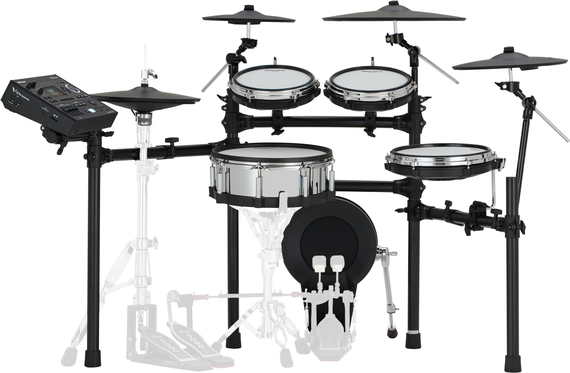 Roland Td-516 V-drums Bundle Complet - X-hp1 + Vic5a + Hp600d + Hh205 + Hs40wn + Ht130 - Pack Batterie - Variation 1