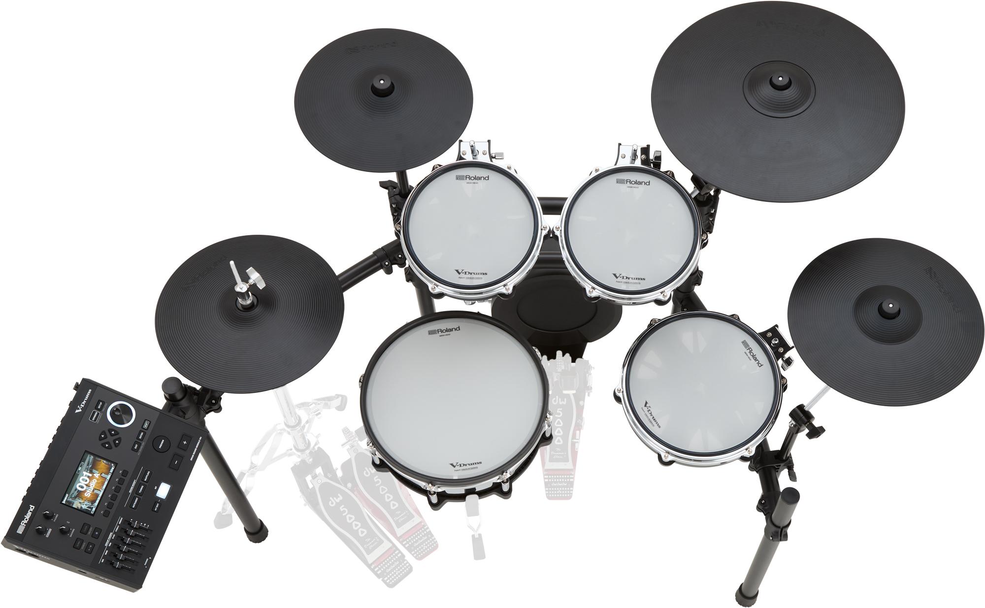 Roland Td-516 V-drums Bundle Complet - X-hp1 + Vic5a + Hp600d + Hh205 + Hs40wn + Ht130 - Pack Batterie - Variation 3