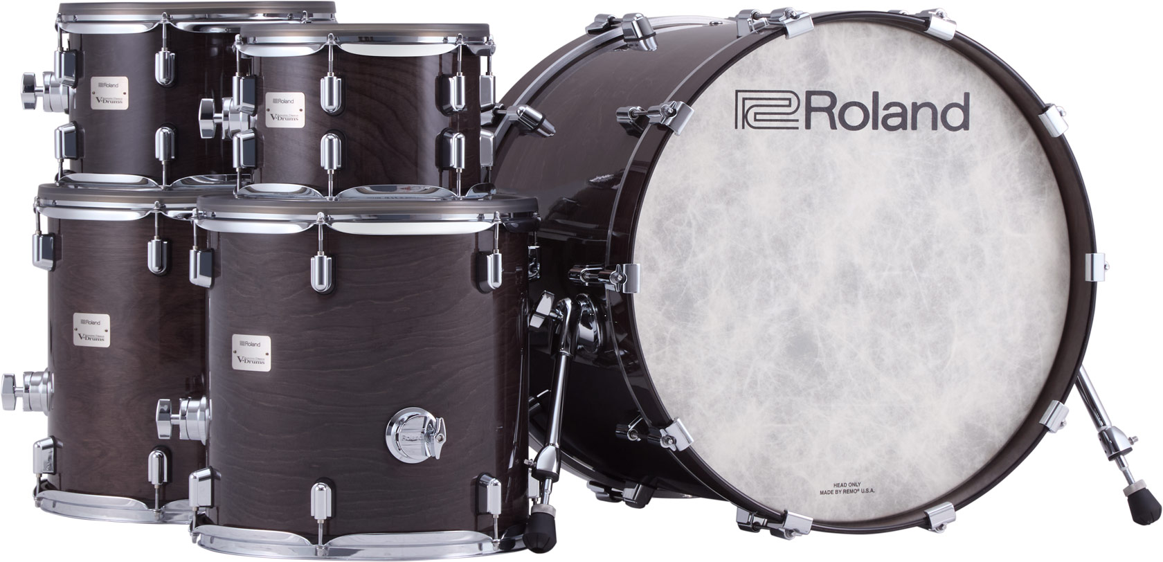 Roland Vad716 V-drums Kit - Gloss Ebony - Kit Batterie Électronique - Variation 1
