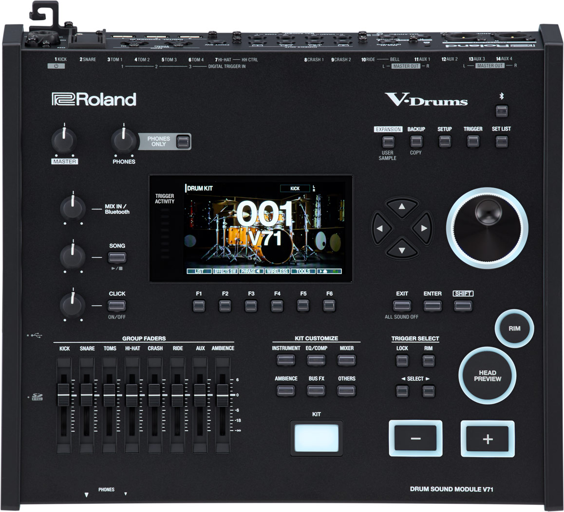 Roland Vad716 V-drums Kit - Gloss Natural - Kit Batterie Électronique - Variation 5