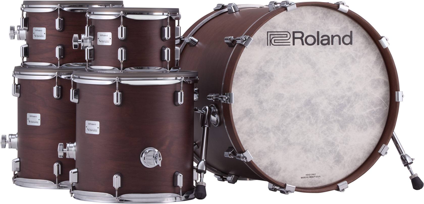 Roland Vad716 V-drums Kit - Satin Walnut - Kit Batterie Électronique - Variation 5