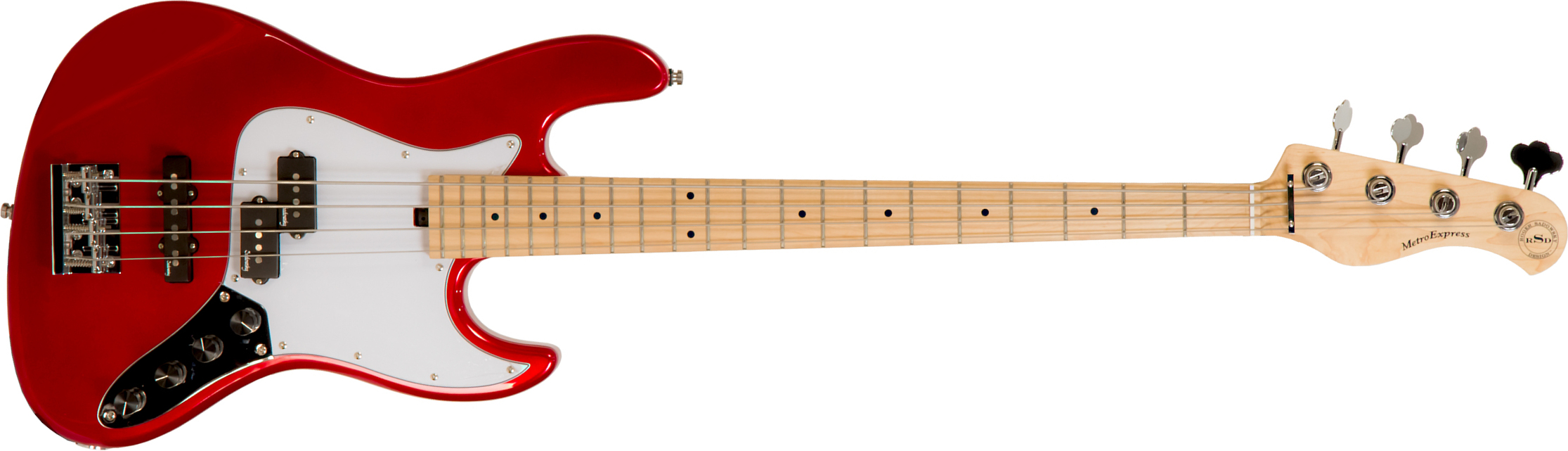 Sadowsky Hybrid P/j Bass 21 Fret 4c Metroexpress Mn - Candy Apple Red - Basse Électrique Solid Body - Main picture