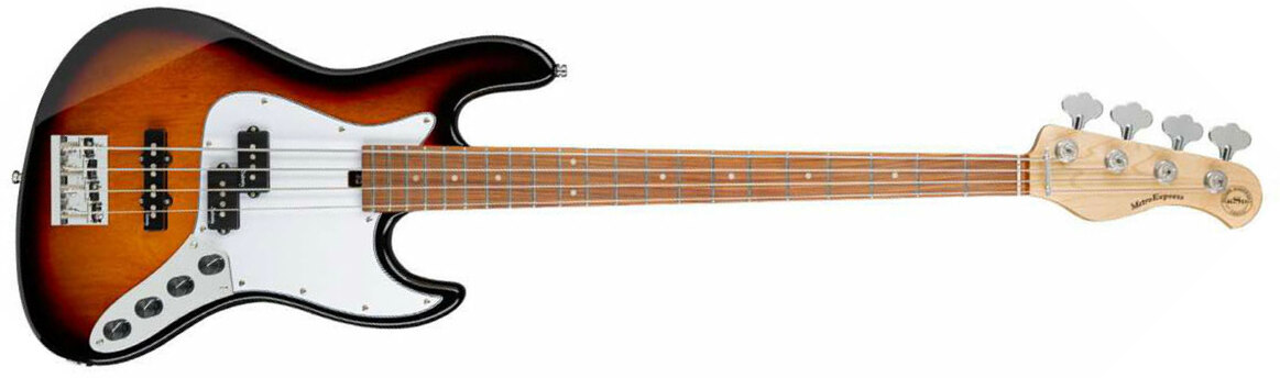 Sadowsky Hybrid P/j Bass 21 Fret 4c Metroexpress Mor - Tobacco Burst Transparent - Basse Électrique Solid Body - Main picture