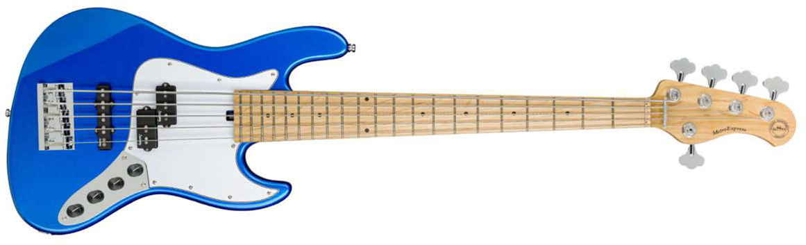 Sadowsky Hybrid P/j Bass 21 Fret 5c Metroexpress Mn - Ocean Blue Metallic - Basse Électrique Solid Body - Main picture