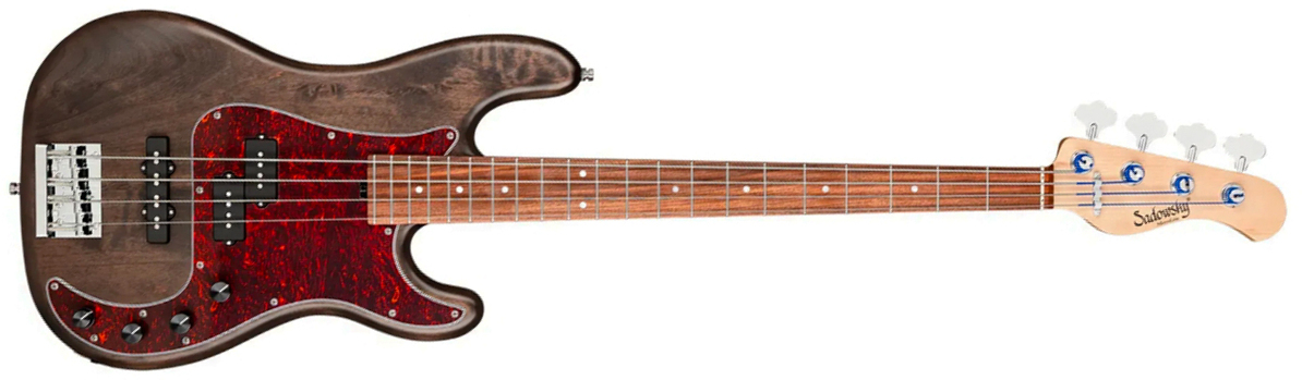 Sadowsky Hybrid Pj Bass 21 Fret Alder 4c Metroline All Active Mor - Nirvana Black Transparent Satin - Basse Électrique Solid Body - Main picture