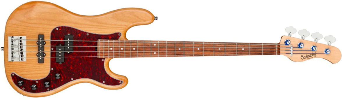Sadowsky Hybrid Pj Bass 21 Fret Alder 4c Metroline All Active Mor - Natural Transparent Satin - Basse Électrique Solid Body - Main picture