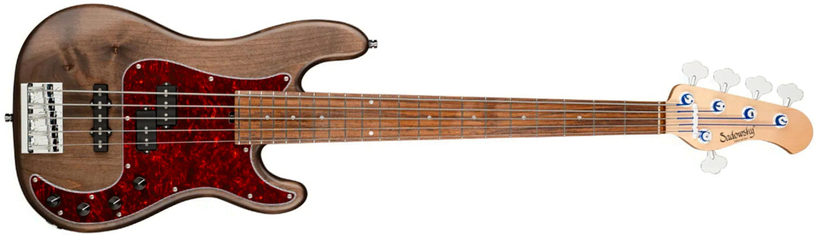 Sadowsky Hybrid Pj Bass 21 Fret Alder 5c Metroline All Active Mor - Nirvana Black Transparent Satin - Basse Électrique Solid Body - Main picture