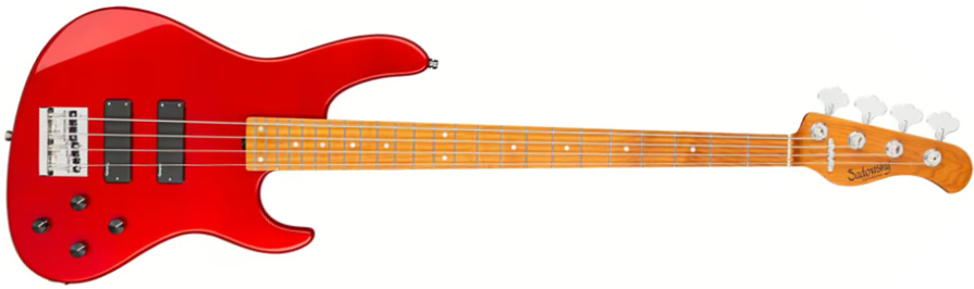 Sadowsky Modern Bass 24-fret 4c Metroexpress Active Mn - Candy Apple Red Metallic - Basse Électrique Solid Body - Main picture