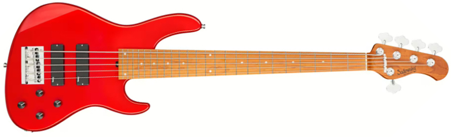 Sadowsky Modern Bass 24-fret 5c Metroexpress Active Mn - Candy Apple Red Metallic - Basse Électrique Solid Body - Main picture