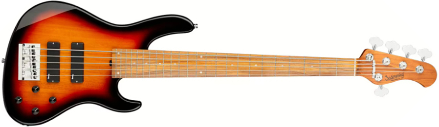 Sadowsky Modern Bass 24-fret 5c Metroexpress Active Mor - Tobacco Sunburst Transparent - Basse Électrique Solid Body - Main picture