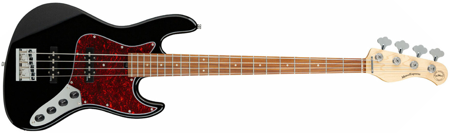 Sadowsky Vintage J/j Bass 21 Fret 4c Metroexpress Mor - Solid Black - Basse Électrique Solid Body - Main picture