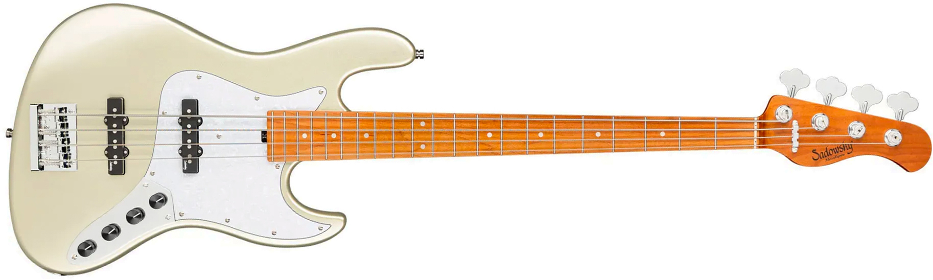 Sadowsky Vintage Jj Bass 21f 4c Metroexpress Mn - Champagne Metallic - Basse Électrique Solid Body - Main picture