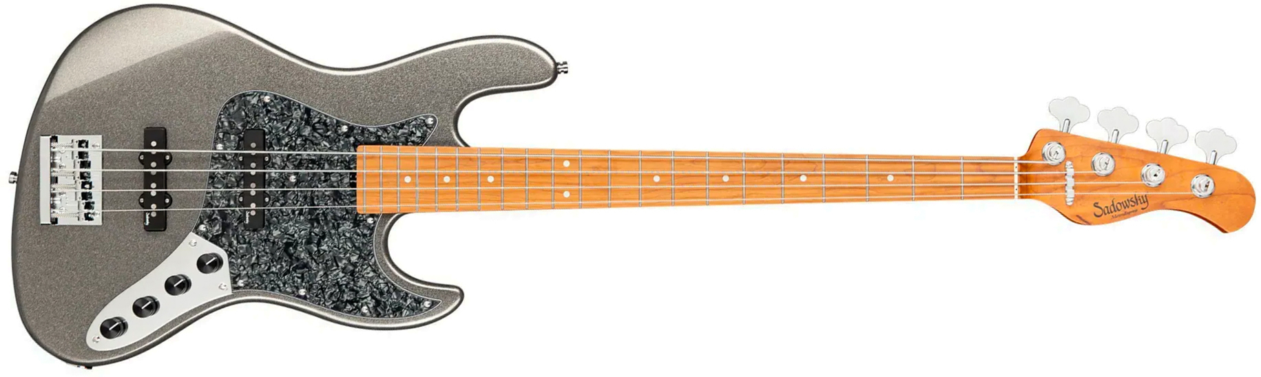 Sadowsky Vintage Jj Bass 21f 4c Metroexpress Mn - Silver Metallic - Basse Électrique Solid Body - Main picture