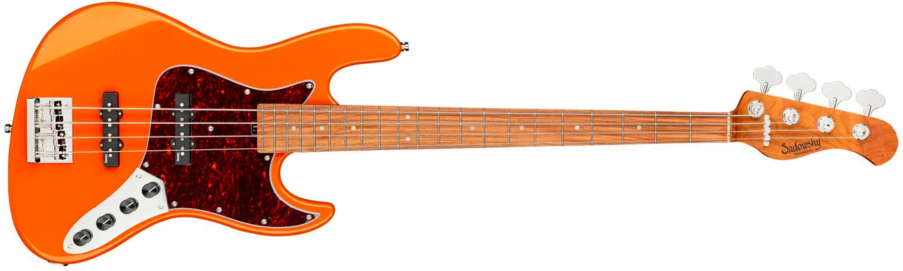Sadowsky Vintage Jj Bass 21f 4c Metroexpress Mor - Candy Apple Orange Metallic - Basse Électrique Solid Body - Main picture