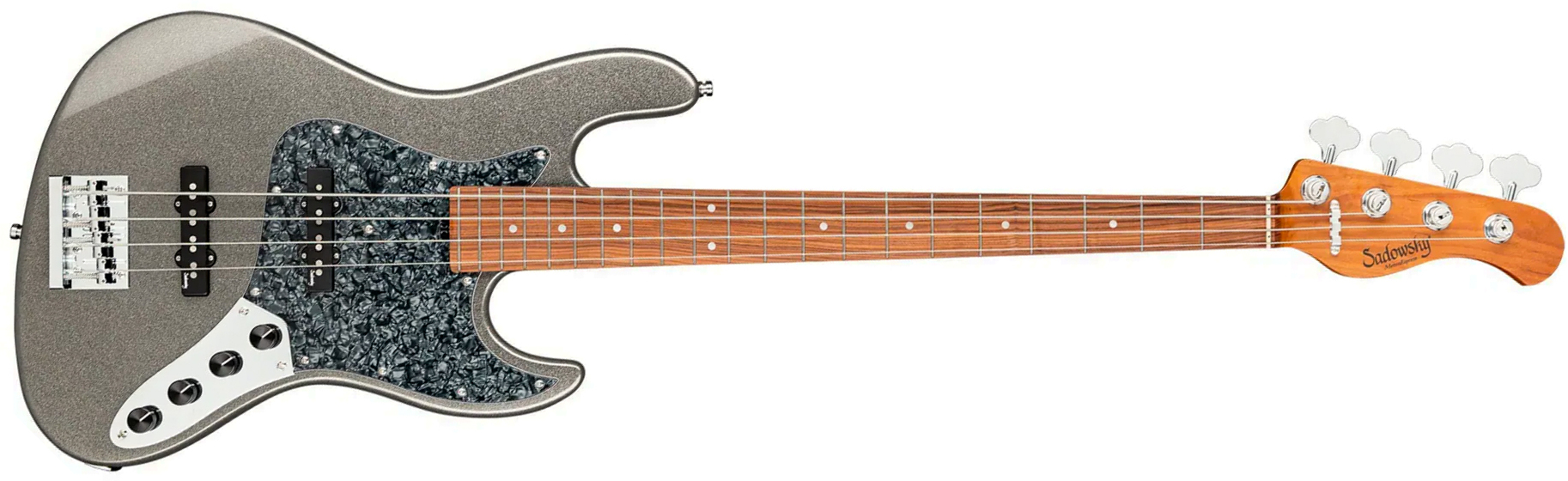 Sadowsky Vintage Jj Bass 21f 4c Metroexpress Mor - Silver Metallic - Basse Électrique Solid Body - Main picture