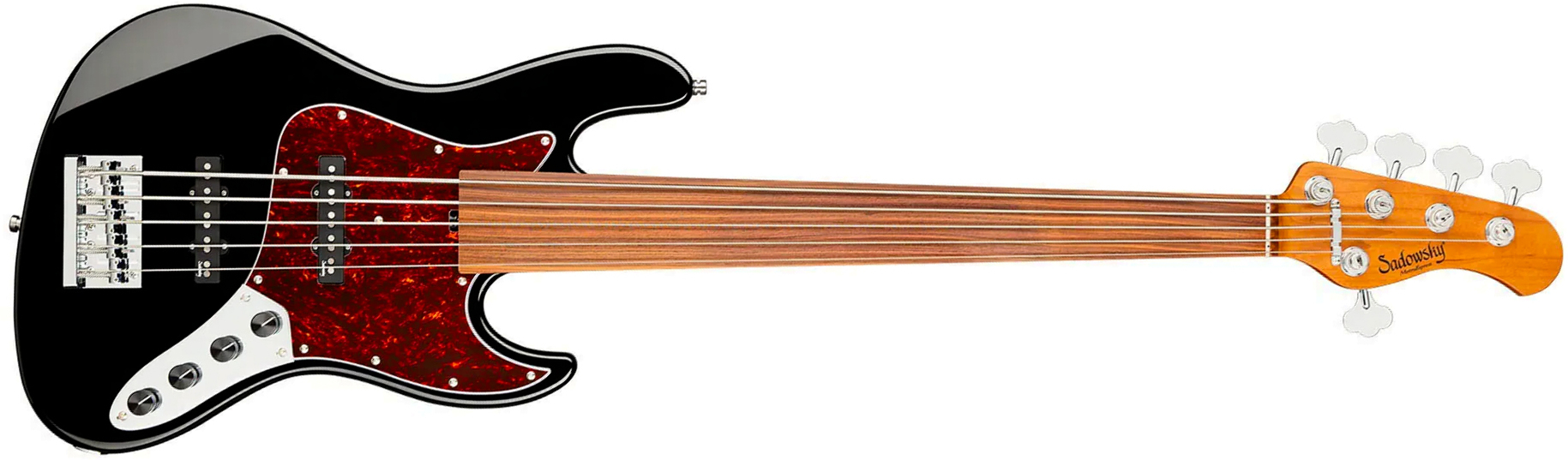 Sadowsky Vintage Jj Bass 21f 5c Fretless Metroexpress Mor - Black - Basse Électrique Solid Body - Main picture