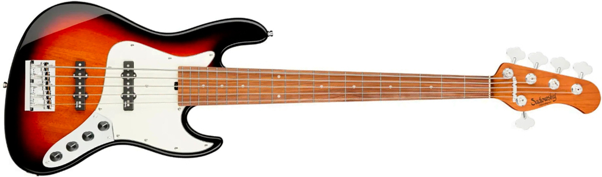 Sadowsky Vintage Jj Bass 21f 5c Metroexpress Mor - Tobacco Sunburst - Basse Électrique Solid Body - Main picture