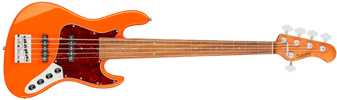 Sadowsky Vintage Jj Bass 21f 5c Metroexpress Mor - Candy Apple Orange Metallic - Basse Électrique Solid Body - Main picture