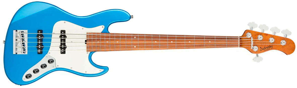 Sadowsky Vintage Jj Bass 21f 5c Metroexpress Mor - Ocean Blue Metallic - Basse Électrique Solid Body - Main picture
