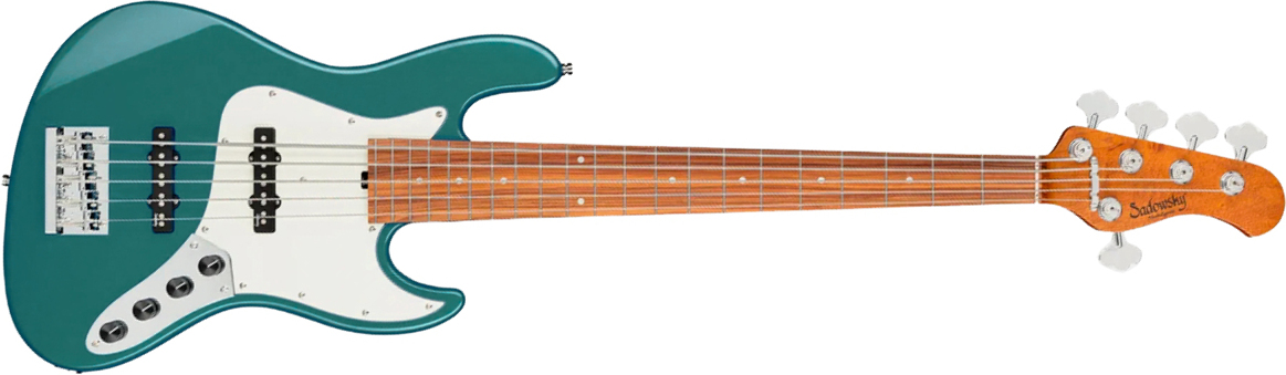 Sadowsky Vintage Jj Bass 21f 5c Metroexpress Mor - Sherwood Green Metallic - Basse Électrique Solid Body - Main picture