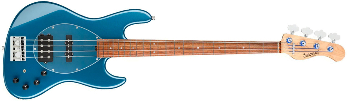 Sadowsky Vintage Mj Bass 21f Alder 4c Metroline All Active Mor - Dark Lake Placid Blue Metallic - Basse Électrique Solid Body - Main picture
