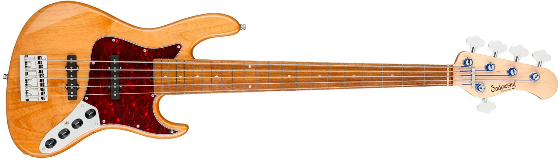 Sadowsky Will Lee 22-fret Alder 5c Metroline Signature All Active Mor - Natural Transparent - Basse Électrique Solid Body - Main picture