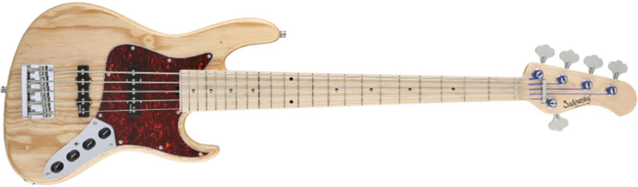 Sadowsky Will Lee 22-fret Ash 5c Metroline Signature All Active Mn - Natural Transparent - Basse Électrique Solid Body - Main picture