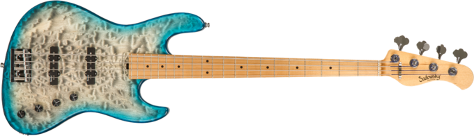 Sadowsky J/J Bass 4 Metroline 21-Fret Standard Ltd (Germany, MN) - Whale blue trans satin