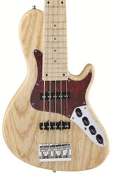 MetroLine 24-Fret Vintage Single Cut Bass Ash 5-String (Germany, MN) - Natural Trans. Satin