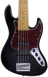 MetroExpress 21-Fret Standard J/J Bass V2 5-String (MN) - black pearl