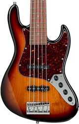 Basse électrique solid body Sadowsky Metroline 21-Fret Vintage J/J Bass Alder 5 (Germany, MOR) - '59 burst transparent