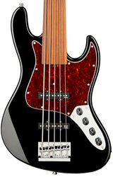 MetroExpress 21-Fret Vintage J/J Bass Fretless (5-String, MOR) - black