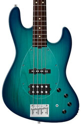MetroLine 21-Fret Vintage M/J Bass Alder 4-String (Germany, MOR) - bora blue burst satin