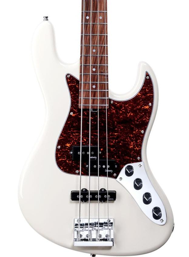 Basse électrique solid body Sadowsky MetroExpress 21-Fret Hybrid P/J Bass V2 4-String (PF) - Olympic white