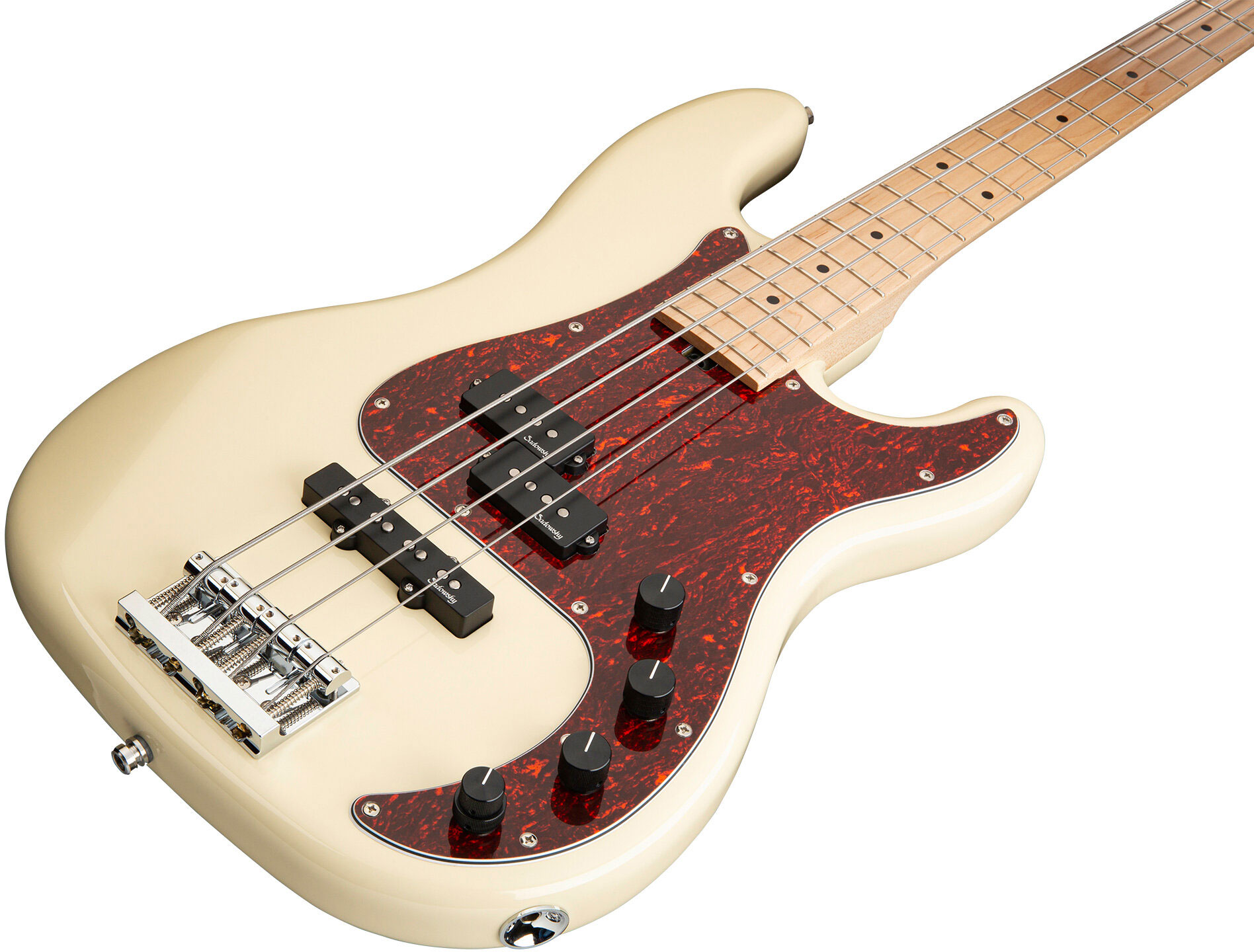 Sadowsky Hybrid P/j Bass 21 Fret Ash 4c Metroline All Active Mn - Solid Olympic White - Basse Électrique Solid Body - Variation 2