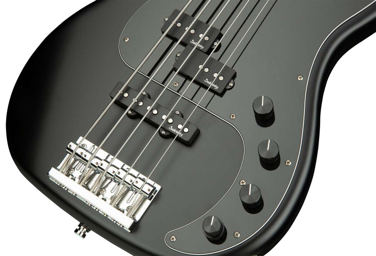 Sadowsky Hybrid P/j Bass Ash 21 Fret 5c Metroline All Mn - Solid Black Satin - Basse Électrique Solid Body - Variation 4