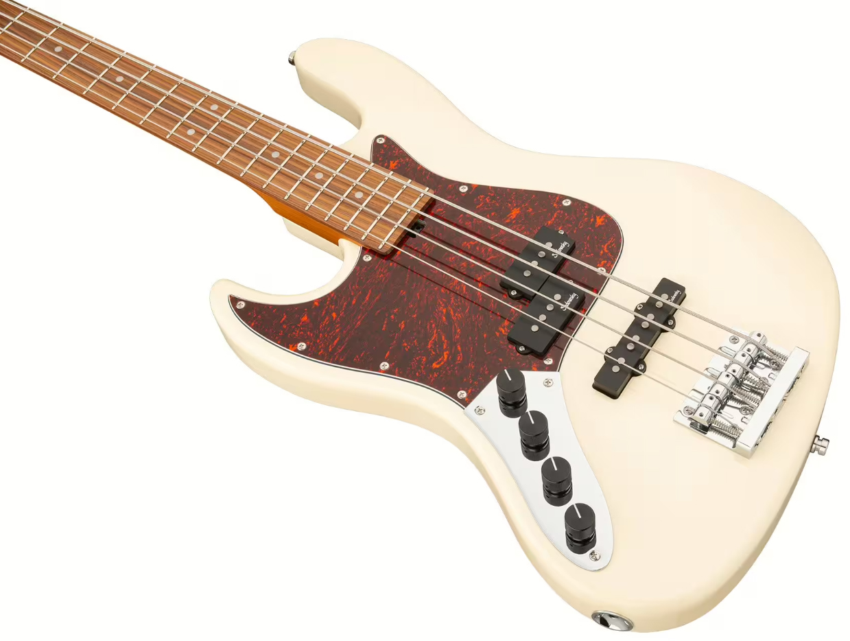 Sadowsky Hybrid Pj Bass 21-fret 4c Lh Metroexpress Gaucher Active Mor - Solid Olympic White - Basse Électrique Solid Body - Variation 2