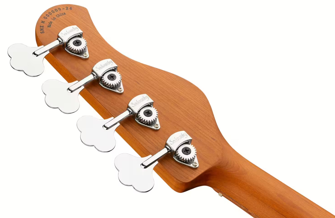 Sadowsky Hybrid Pj Bass 21-fret 4c Lh Metroexpress Gaucher Active Mor - Solid Olympic White - Basse Électrique Solid Body - Variation 4