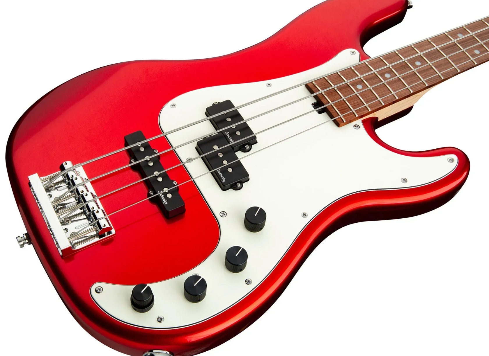Sadowsky Hybrid Pj Bass 21 Fret Alder 4c Metroline All Active Mor - Solid Candy Apple Red Metallic - Basse Électrique Solid Body - Variation 2